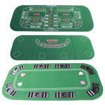 63" Home Game Tabletop for 8 Player Poker Texas Hold'em Black Jack Craps