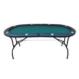 Novalife 10 Player 84" Tri-Fold Poker Game Table Top with Speed Cloth Carrying Case GREEN