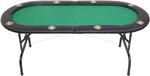 Novalife 10 Player 84" Tri-Fold Poker Game Table Top with Speed Cloth Carrying Case GREEN