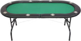 Novalife 10 Player 84" Tri-Fold Poker Game Table Top with Speed Cloth Carrying Case GREEN