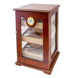 Novalife 200 Count Panorama Tower Display Cigar Humidor Storage Box Cabinet for Cigars