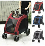 Novalife Stroller Collapsible Push Jogger 4-Wheels Wagon for Pets, Dogs, Cat, Puppies