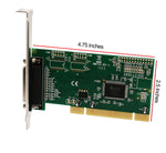 1 Port Parallel 32 Bit PCI 2.1 Card DB-25 Parallel Port Printer Port Netmos MCS9805 Chipset - SD-PCI-1P