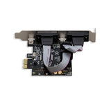 Dual Port Serial Industrial DB9 COM RS232 PCI-e x1 Card