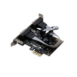 Dual Port Serial Industrial DB9 COM RS232 PCI-e x1 Card