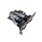 Dual Port Serial Industrial DB9 COM RS232 PCI-e x1 Card