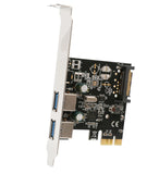 USB 3.0 PCI-E x1 Adapter Card, 2 External USB 3.0 Type A Ports, Requires SATA Power, Renesas Chipset - SD-PEX20160