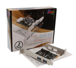 USB 3.0 PCI-E x1 Adapter Card, 2 External USB 3.0 Type A Ports, Requires SATA Power, Renesas Chipset - SD-PEX20160