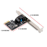 SD-PEX24009 Gigabit LAN Network NIC PCIe x1 Card Black