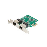 SD-PEX24033 Dual LAN Ports 1000-Base T Gigabit Ethernet Card Green