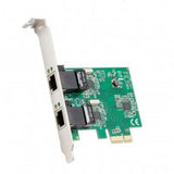 Dual Port Gigabit Ethernet PCI Express 2.1 PCI-E x1 Network Adapter Card (NIC) 10/100/1000 Mbps Card with Realtek RTL8111 Chipset - SD-PEX24041