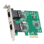 Dual Port Gigabit Ethernet PCI Express 2.1 PCI-E x1 Network Adapter Card (NIC) 10/100/1000 Mbps Card with Realtek RTL8111 Chipset - SD-PEX24041