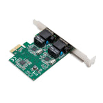 Dual Port Gigabit Ethernet PCI Express 2.1 PCI-E x1 Network Adapter Card (NIC) 10/100/1000 Mbps Card with Realtek RTL8111 Chipset - SD-PEX24041