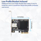 Refurbished 1 Port 10 Gigabit Ethernet Network Card - PCIe x4 10Gb 10GBASE-T NIC AQTION AQC107-10Gbps Ethernet PCI-Express x4 Adapter