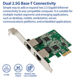 Refurbished Dual 2.5 Gigabit Ethernet PCI-e x1 Card