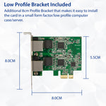 Dual 2.5 Gigabit Ethernet PCI-e x1 Card