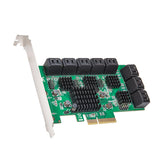 16 Port SATA III PCIe x4 (x2 Bandwidth) NON-RAID Card