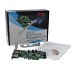 SD-PEX50055 2 Port USB 3.0 and 2 Port SATA III PCIe 2.0 x4 Controller Card Green grey