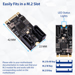 2 Port SATA III 6Gb/s M.2 22x42 Controller Card