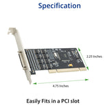 8 Port Serial DB9 RS-232 PCI Card RDC C6238 Chipset