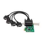 4 Serial Ports PCI-e Controller Card with Fan-Out Cable and Bundled with Low Profile Bracket SI-PEX15038