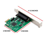 4 Serial Ports PCI-e Controller Card with Fan-Out Cable and Bundled with Low Profile Bracket SI-PEX15038