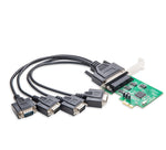 4 Serial Ports PCI-e Controller Card with Fan-Out Cable and Bundled with Low Profile Bracket SI-PEX15038