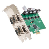 6 Port RS-232 RS-485 DB9 Serial PCI-Express 2.0 x1 Card - SI-PEX15040