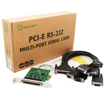 8 Port RS-232 RS-485 DB9 Serial PCI-e 2.0 x1 Card