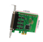 8 Port RS-232 RS-485 DB9 Serial PCI-e 2.0 x1 Card