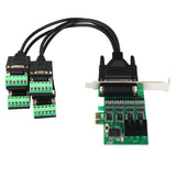 4 Port RS-232 RS-485 DB9 Serial PCI-e 2.0 x1 Card