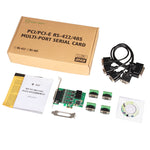 4 Port RS-232 RS-485 DB9 Serial PCI-e 2.0 x1 Card