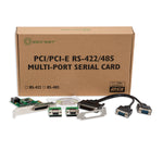 2 Port RS232 DB9 Serial PCIe Card Components SI-PEX15043