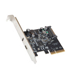 USB-C 3.2 Gen 2x2 + 20W QC Port PCI-e Gen 3 x4 Expansion Card