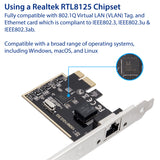 2.5 Gigabit Ethernet PCI-e x1  Network Card