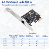 2.5 Gigabit Ethernet PCI-e x1  Network Card