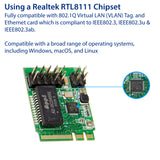 Single Port Gigabit Ethernet M.2 A+E Key NIC Modules