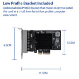 Quad 2.5 Gigabit PCI-e  x4 Ethernet Network Card