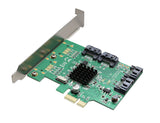 4 Port SATA III PCI-e 2.0 x1 Card Marvell 9215 Non-Raid