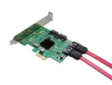 4 Port SATA III PCI-e 2.0 x1 Card Marvell 9215 Non-Raid