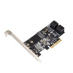 4 port Non-RAID SATA III and M.2 B Key 2242 PCI-e x4 Card