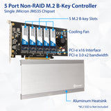 5 Slot M.2 B-key SATA III PCI-e x16  Slot (3.0 x2 Bandwidth)