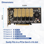 Refurbished 5 Slot M.2 B-key SATA III PCI-e x16  Slot (3.0 x2 Bandwidth)