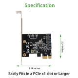 2 Port SATA III Non-RAID PCI-e 3.0 x1 Card