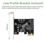 2 Port SATA III Non-RAID PCI-e 3.0 x1 Card