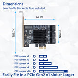 8 Port SATA III to PCIe 3.0 x1 NON-RAID Card