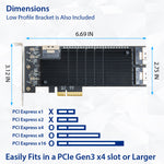 24 Port SATA III to PCIe 3.0 x4 NON-RAID Card