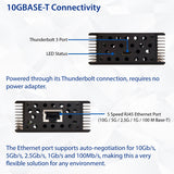 Thunderbolt 3 (Type C) to 10Gbase-T 10GbE Ethernet Adapter Intel Alpine Ridge + Tehuti Network TN4010 Mac