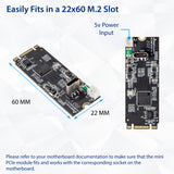 USB 3.1 Gen 2 (10 Gbps) 1-Port Type-C M.2 22x60 B+M key Controller Card