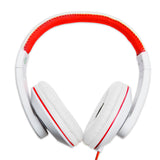 GamesterGear Over The Ear Stereo Wired Headphone with in-Line Microphone Headphone White (SY-AUD63112)